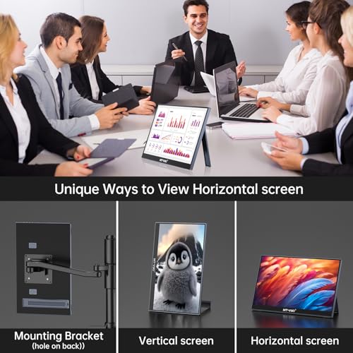 MT-VIKI Laptop Screen Extender, 14'' FHD 1080P USB-C Portable Monitor - size: 14"