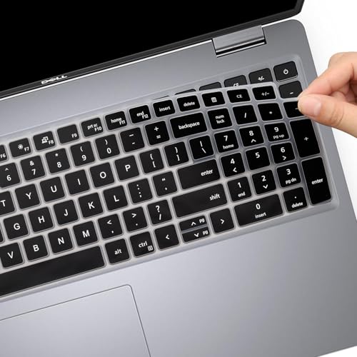 Keyboard Cover Skin for Dell Latitude 5520 5521 5530 5531 5540, Dell Precision 3580 3581 3560 3570 3561 3571 Laptop, Dell Latitude 5540 5530 5520 Keyboard Protective Cover-Black - color: Black