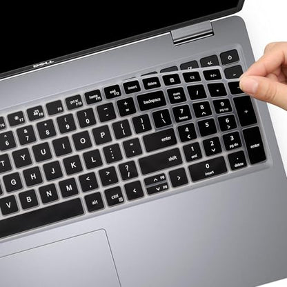 Keyboard Cover Skin for Dell Latitude 5520 5521 5530 5531 5540, Dell Precision 3580 3581 3560 3570 3561 3571 Laptop, Dell Latitude 5540 5530 5520 Keyboard Protective Cover-Black - color: Black