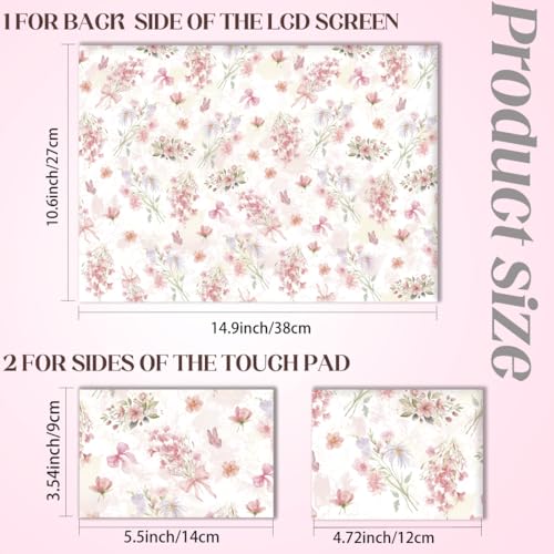 SUPERDANT Laptop Skin Sticker Bouquet Flower Laptop Decals Personalized Universal Notebook Computer Wrap Vinyl Skin Stickers Cover Art Decal Removable 12-15.6 Inch Waterproof Scratch-Resistant Gifts - style: Small Bouquet