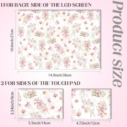 SUPERDANT Laptop Skin Sticker Bouquet Flower Laptop Decals Personalized Universal Notebook Computer Wrap Vinyl Skin Stickers Cover Art Decal Removable 12-15.6 Inch Waterproof Scratch-Resistant Gifts - style: Small Bouquet