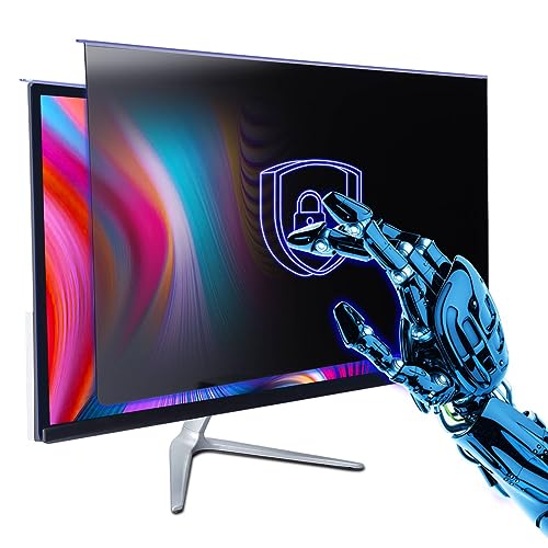Computer Privacy Screen Filter 22 Hanging Monitor Privacy Screen Protector for 16:10 Aspect Ratio Widescreen Computer Monitor, Eye Protection Anti Glare Blue Light Screen Protector - size: 22 inch