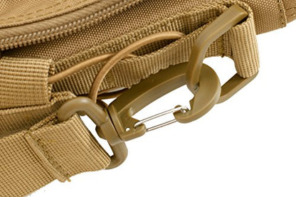 Seibertron Pro-Multifunction Shoulder Messenger Bag Fit for 14.1" or 17.3" Laptop - color: Khaki Max Suitable 14.1"laptop