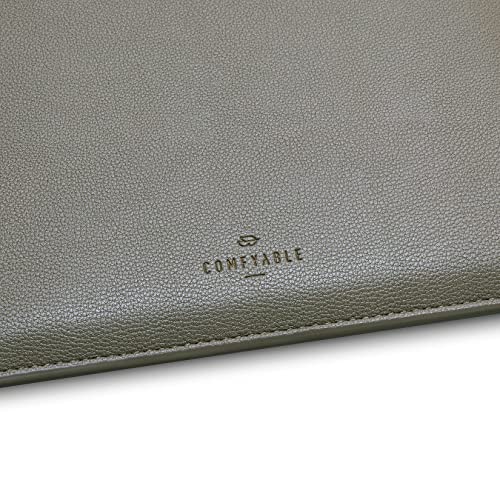 Comfyable Laptop Sleeve 13 Inch Precisely Compatible with MacBook Air M5 2026 & MacBook Pro/Neo A18, Faux Leather Cover Case, Khaki Green - color: Khaki Green, size: For 13" MacBook Pro & Air & Neo
