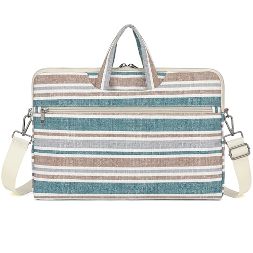 DACHEE Laptop Shoulder Bag for 15 Inch/15.6 Inch Macbook Pro - color: Bohemian Strip(07)