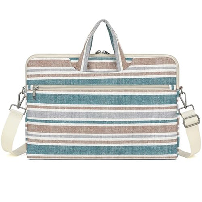 DACHEE Laptop Shoulder Bag for 15 Inch/15.6 Inch Macbook Pro - color: Bohemian Strip(07)