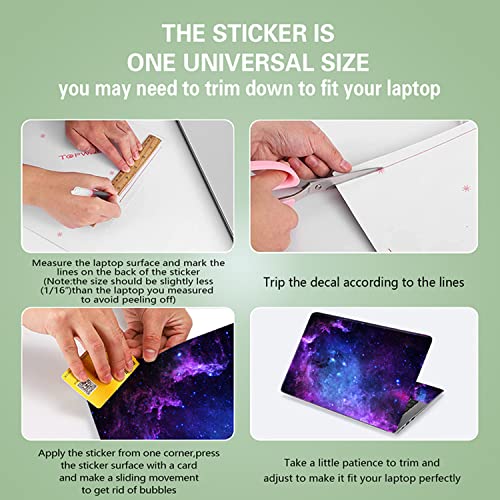 Blue Galaxy 11.6 13 13.3 14 15 15.6 inches Netbook Laptop Skin Sticker Reusable Protector Cover for Laptop Notebook FY-NEK-14 - color: Fy-nek-14