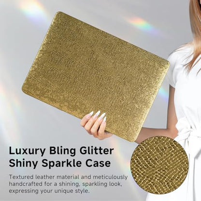 for MacBook Air 13 inch Case M1 2021 2020 2019 2018,Snake Leather Gold | MacBook Air Case A2337 A2179 A1932,Logo Cutout,Scratch, Elegance Luxury,Dent Resistant,Easy Snap-On,Durable,Keyboard Cover - color: Snake Gold, size: (A1932/A2179/A2337 M1) Mac 2018-