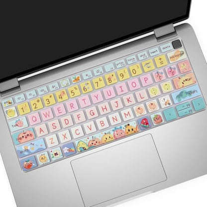 Silicone Keyboard Cover Skin for Dell Latitude 3000 3340 13.3"(2023)/ 5320 5330 5340 5350 13.3"/ 7320 7330 7340 7350,Cute Fruits - color: Cute Fruits