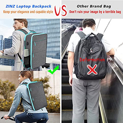ZINZ Slim & Expandable Laptop Backpack 15 15.6 16 Inch Case, Water Resistant Travel Backpack Compatible with MacBook Pro/Neo 16" 15", Dell XPS 15 16 and Most 15" 15.6" 16" Notebooks，LG01Y02 - color: Lg01y02, size: 15"-16"