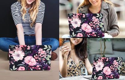 CISSOOK Compatible with MacBook Air 13 inch Case M2 M3 M4 M5 | A3449 A3240 A3113 A2681, 5in1 Set Hard Shell Case Keyboard Cover for MacBook Air 13 inch 2022 - 2026, Pink Flowers - color: Air13.6inch-Pink Flowers