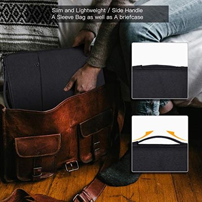 14 Inch Laptop Sleeve Case for Dell Latitude/Inspiron, HP ASUS Lenovo Chromebook/Stream/ASUS Vivobook/Lenovo IdeaPad Computer Sleeve Bag, Black - color: Black, size: 14 Inch