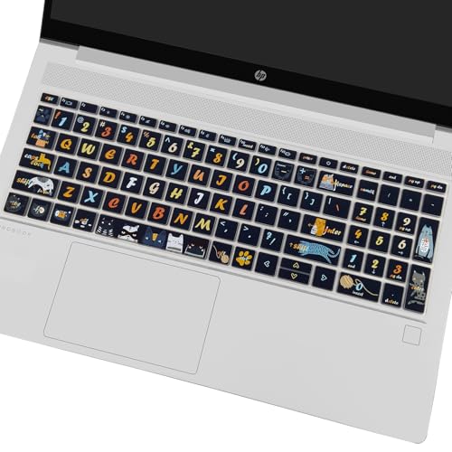 Keyboard Cover for 15.6" HP ProBook 450 G8 G9 G10 / ProBook 455 G8 G9 G10 /ProBook 650 G8/HP Zbook Power G8 G9, Cute Keyboard Skin, Cat - color: Cat