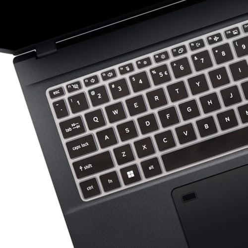 Keyboard Cover for 15.6" Acer Aspire 3 A315-24P-R7VH A315-24PT A315-510/59/58, Aspire 15 A15-41M/51M/61M, Aspire 5 A515-58GM/58M/58MT/58PT A515-57G/57 15.6" (Not Fit A515-46~A515-56 & Aspire 16) - color: Black