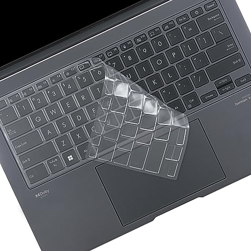 MUBUY Keyboard Cover Skin for ASUS Zenbook 14 OLED UX3405 & ZenBook Flip 14 UP3404，ZenBook 14X UX3404，ZenBook Pro UX6404, ZenBook UM3406 14 inch Laptop US Keyboard Cover-TPU - color: TPU