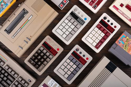 8Bitdo Retro 18 Mechanical Numpad for Windows & Android, Fami Edition | Bluetooth, 2.4G and Wired, Calculator Mode, Retro LED Display, Dye-sub PBT Keycaps - color: Fami Edition