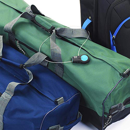 Lewis N. Clark Cable Luggage Lock | TSA Approved | Travel Or Bike Lock | Set Your Own Combination | 30-inch Retractable Steel Cable - color: Blue