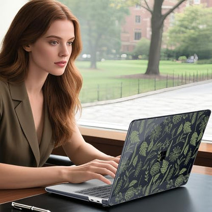 Batianda Case for Microsoft Surface Laptop 13 inch 2025 2026,Sage Botanical | Fits Model 2095, Artistic Patterns Ultra-Slim Lightweight Scratch-Resistant Hard Shell with Professional Protection - color: Plant branches