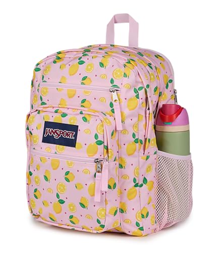 JanSport Laptop Backpack - Computer Bag with 2 Compartments, Ergonomic Shoulder Straps, 15” Laptop Sleeve, Haul Handle - Lemonade Stand - color: Lemonade Stand Pink