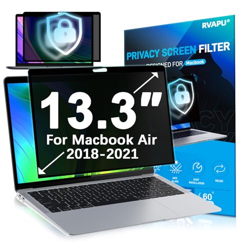 Privacy Screen Protector for Macbook Air 13 Inch (2018-2021 M1) Macbook Pro 13 inch (2016-2023 M1 M2) Removable Anti Peeping Anti Blue Light Glare Privacy Filter Shield for Mac 13.3 Inch Laptop - color: MacBook Air 13.3 inch (2018-2021)