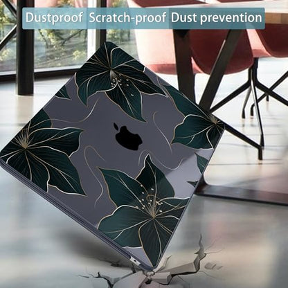 Mektron Designed for 2025/2024/2023 MacBook Air 15 INCH M4 A3241 /M3 A3114 /M2 A2941 Case, Printed Plastic Hard Shell Cover with 15.3" Liquid Retina Display Touch ID, Floral C218 - color: Floral C218
