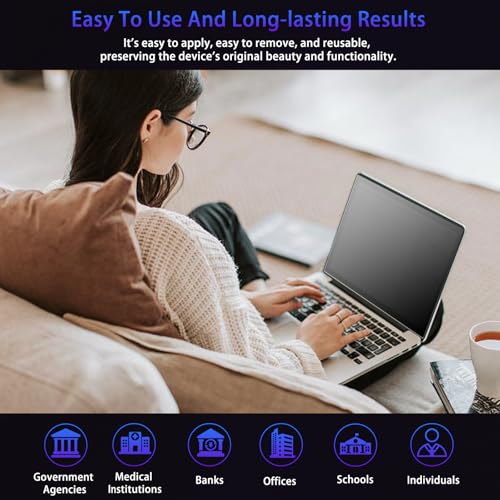 15.6" Privacy Screen Computer for 16:9 Aspect Ratio, 2-Sided Removable Anti-Peeping/Anti-Glare, Blue Light Block, UV Protect, Reduce Strain, Anti-Scratch, Fits 15.6-inch 16:9 Protector Film - size: 15.6inch 16:9