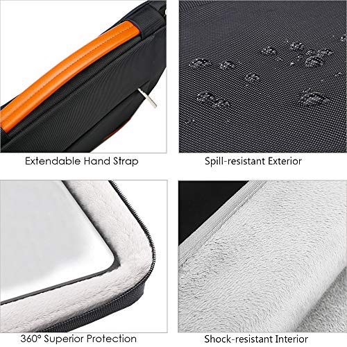 Lacdo 360° Protective Tablet Sleeve Case for 13 inch New iPad Air M4 M3 M2 2026-2024, 13-inch iPad Pro M5 M4 2025-2024, 12.9 inch iPad Pro 6 5 4 3, iPad Pro Air 13 inch Sleeve, Tablet Case Bag, Black - color: Black, size: New iPad Pro Air 12.9-13 Inch
