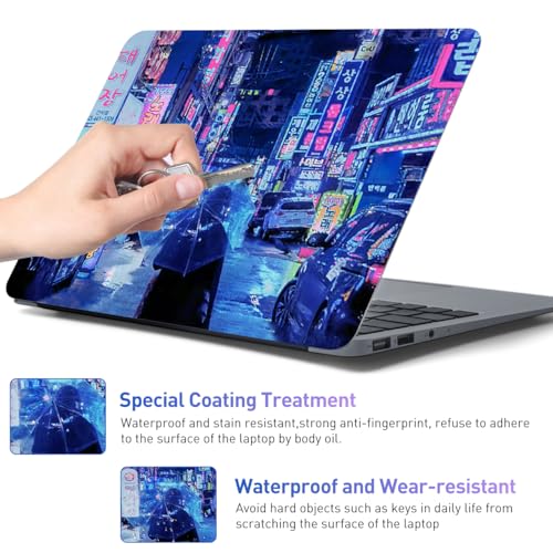 12.1 13 13.3 14 15.4 15.6 Inch Laptop Skin Decal, Laptop Skins Stickers Decals for Notebook PC, Universal Reusable Vinyl Laptop Cover Sticker, Waterproof Art Decal Protector I Neon Sign Street - color: Neon Sign Street
