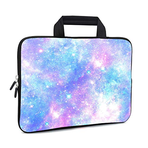 15.6" Laptop Sleeve 14" 15" 15.4" Chromebook Case Ultrabook Case Notebook Sleeves PC Messenger Bag (Pink galaxys) - color: Pink galaxys