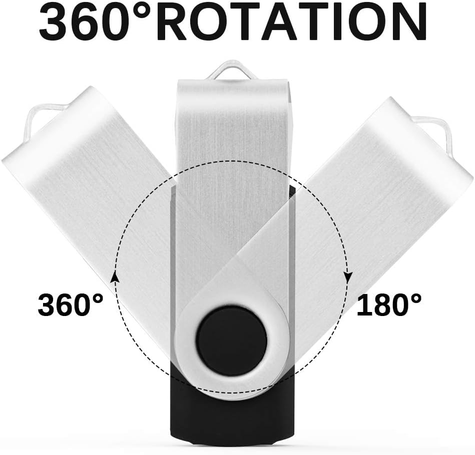 KEXIN 128GB Flash Drive 10 Pack 3.0 Flash Drive Bulk USB Thumb Drive 128 GB USB Drive USB 3.0 Flash Drive with Led Indicator, Black - size: USB 3.0-128G, style: 10 Pack