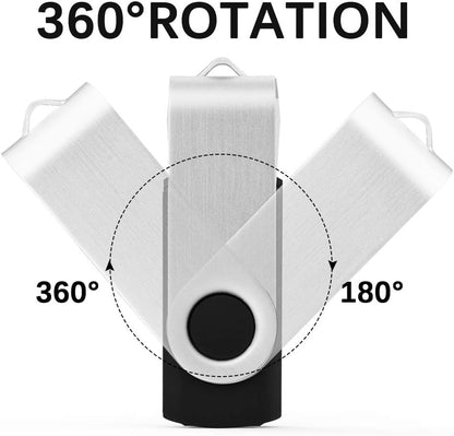 KEXIN 128GB Flash Drive 10 Pack 3.0 Flash Drive Bulk USB Thumb Drive 128 GB USB Drive USB 3.0 Flash Drive with Led Indicator, Black - size: USB 3.0-128G, style: 10 Pack