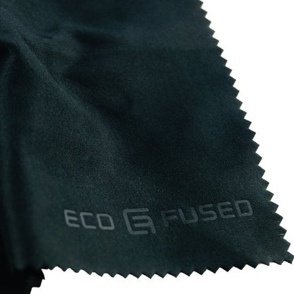 Eco-Fused Blue/Black Microfiber Cloth - 6x7 Inch - 12 Pack - Glasses & Lens Cleaning - color: Blue/Black (12 Pack)