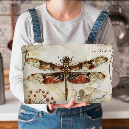 Universal Laptop Skin Sticker with 2 Wrist Pad Skins, Waterproof Scratch Resistant Vinyl Laptop Cover Decal, Cut to Fit for 11–15.6 Inch MacBook HP Dell Lenovo, Dragonfly - color: Dragonfly