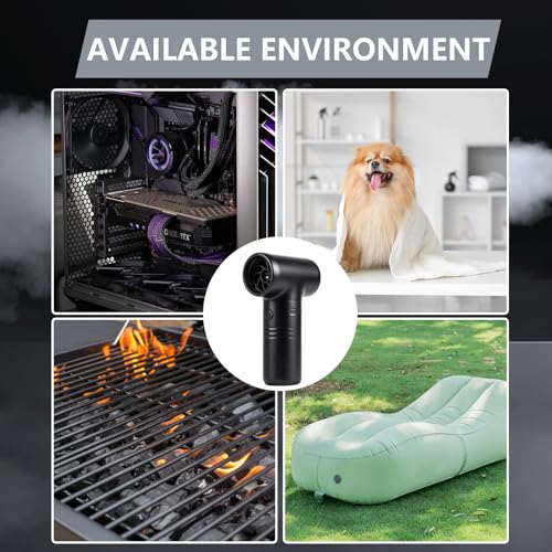Compressed Air Duster-A Handy Super Power Electric Air Duster with Brushless Motor for Lower Noise and 3-Gear Adjustable Blower, Dust Blower for Computer, Keyboard, House, Outdoor and Car