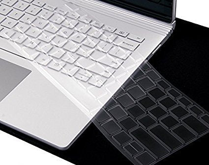 XSKN Ultra Thin Keyboard Cover for Microsoft Surface Book, Clear TPU Laptop Keyboard Skin Protective Film, US Layout