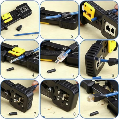 Soft Plastic Ethernet RJ45 Cable Connector Boots Cover Strain Relief Boots CAT5 CAT5E CAT6 CAT6E 100PCS (Black) - color: Black