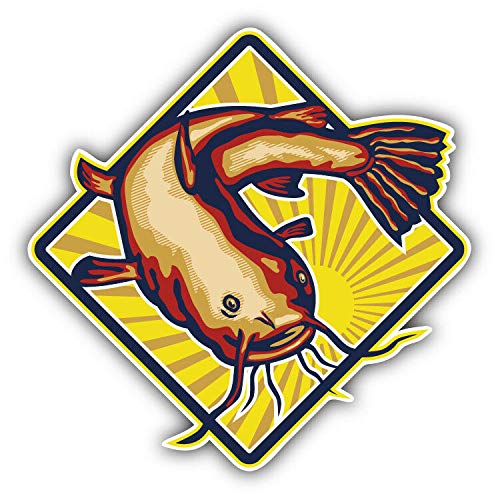 Catfish Label Decorative Scrapbooking Sticker Waterproof Vinyl Stickers for Water Bottle, Laptop & Phone Case – 50 Pack