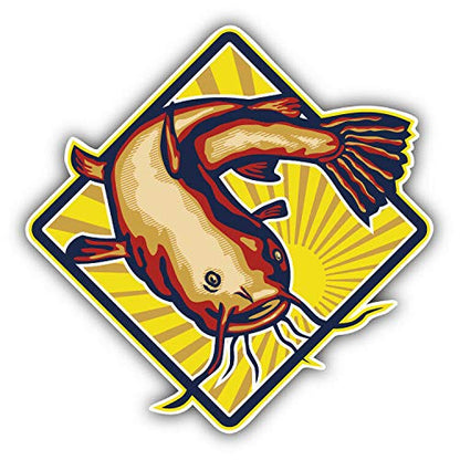 Catfish Label Decorative Scrapbooking Sticker Waterproof Vinyl Stickers for Water Bottle, Laptop & Phone Case – 50 Pack
