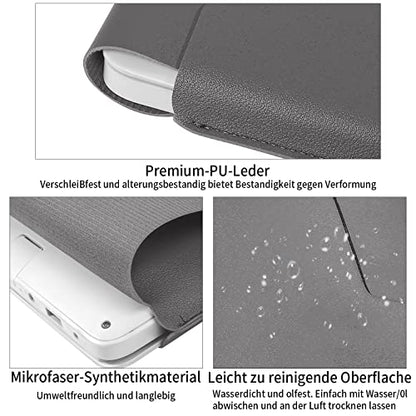 Compatible with Apple 14/13.3 inch Laptop Sleeve, Padded Case, Portable, Compatible with 2022 Pro/2015 Pro/Air (Dark Gray) - color: Dark gray