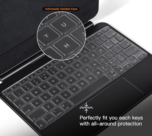 CaseBuy Premium Keyboard Cover Ultra Thin for 2026 Magic Keyboard(iPad Air 11 M4 M3 & Pro 11 M5 M4), Magic Keyboard Folio(iPad A16 & iPad 10th Gen), iPad Pro 11-in Protector Skin Accessories - size: iPad Pro 11" M4 M5 (2024 2025)/Air 11 M3(2025)