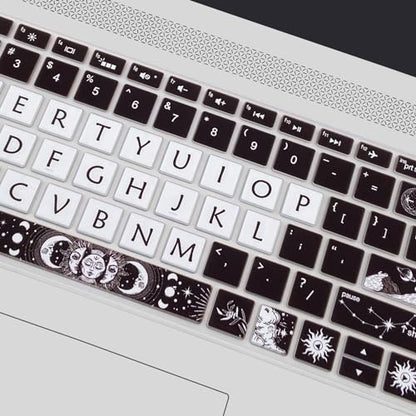 Cute Keyboard Cover for 15.6’’ HP Laptop 15-dw 15-dy 15-ef 15-da/db/bs 15-dy5033dx 15-dw0083wm 15-ef2126wm 15-da0014dx, Envy x360 15m-dr/ds 17-bs/bw, Pavilion 15-cs/cc, Sun and Moon - color: Sun and Moon