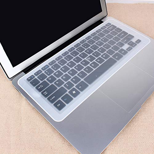 Sorandy Ultra Thin Clear Silicone Keyboard Cover, Water Proof Dust Proof Protector, Re Washable Protector for 15-17 Inch Laptop, Keep Keyboard Clean