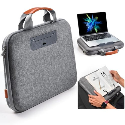 Hard Laptop Case 14 Inch with Stopper and Book Clip -Gray | Shockproof Waterproof Laptop Case 14 Inch for HP Dell Lenovo ASUS Acer - 15.3 MacBook Air M4 M3 Case - color: Gray, size: 14-15.3 Inch