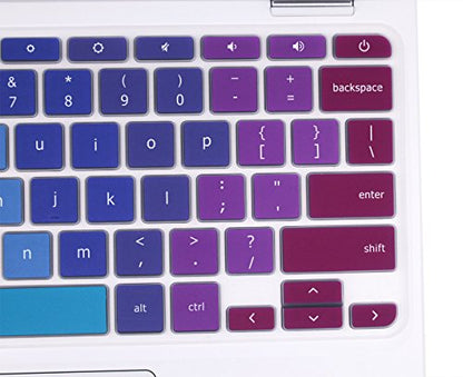YYubao Keyboard Skin Cover Compatible with 11.6" Lenovo Chromebook C330, Chromebook N20 N21 N22 N23 100e 300e 500e, 11.6" Flex 11 Chromebook, 14" Chromebook N42 N42-20 - Rainbow - color: Rainbow