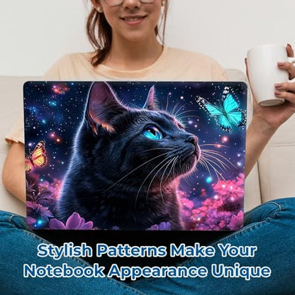Reusable Universal Laptop Skin Sticker, Cut to Fit for 11.6–15.6 Inch Laptops, Waterproof Protective Film, No-Residue - Dreamy Cat - color: Dreamy Cat