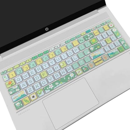 Keyboard Cover for 15.6" HP ProBook 450/455/650 G8/G9/G10, ZBook Power G8/G9 - Cute Spring Flowers Keyboard Skin - color: Spring Flowers