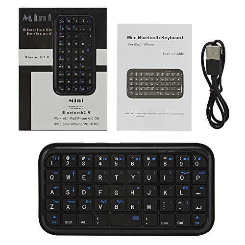 Bluetooth 3.0 Keyboard,Rechargeable Mini Slim Travel Size Wireless Pocket Keypad Small Portable 49 Keys Keyboard for PC Notebook Tablets Smartphones