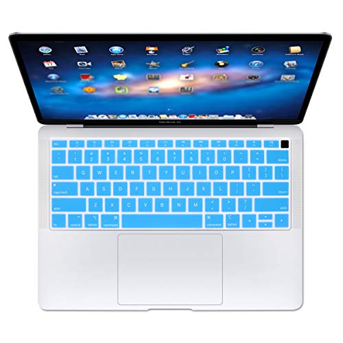 Se7enline for MacBook Pro 13/16 inch Keyboard Cover 2019-2026,Gold | Silicone Waterproof Dustproof Durable Washable Laptop Accessories US Layout 2023 2022 2021 2020 2019 2018,Aqua Blue - color: Aqua Blue