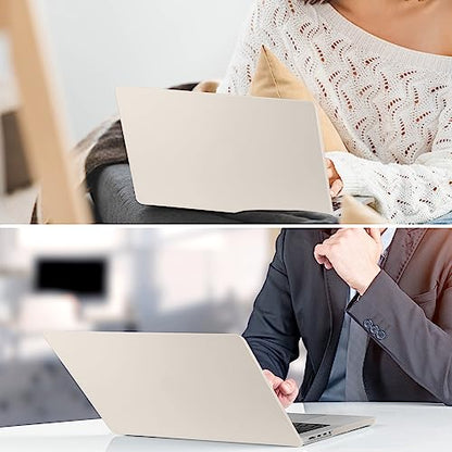 for MacBook Air 15 Inch Case M5 M4 M3 M2 (2026-2023) A3448 A3241 A3114 A2941, Protective Hard Shell Cover Compatible with Touch ID & Liquid Retina Display - Cream Stone - color: Cream Stone