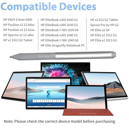 Stylus Pen for HP Elite x2 1013 G3, EliteBook x360 1020 G2, EliteBook X360 1030 G2 G3, Pro x2 612 G2ADDP0221002 Stylus Pen L04729-002 - color: Silver, style: L04729-002